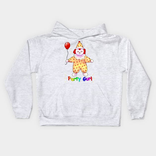 Party Gurl Kids Hoodie by ScaredyKai